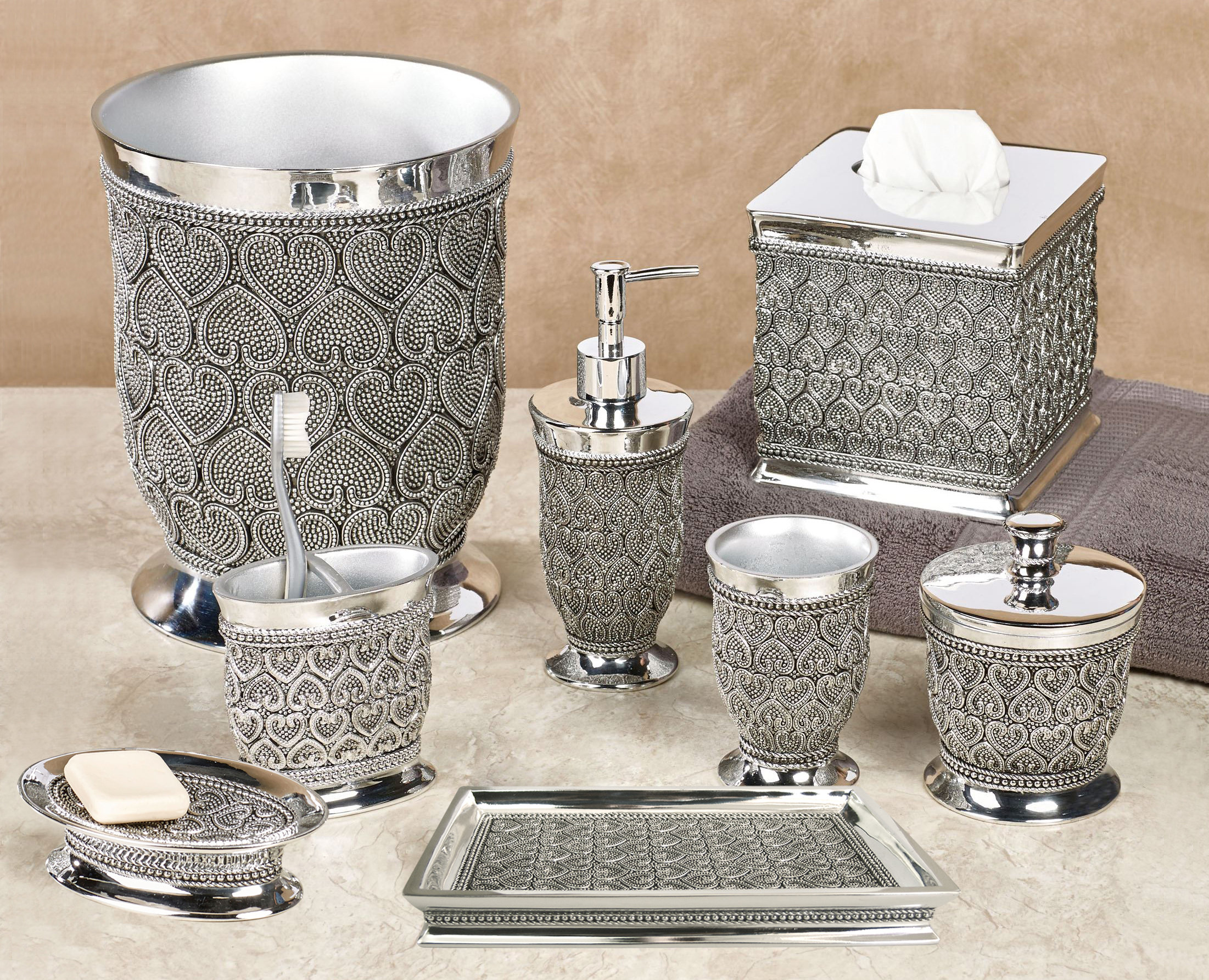 Bryd Resin 8 Piece Bathroom Accessory selling Set